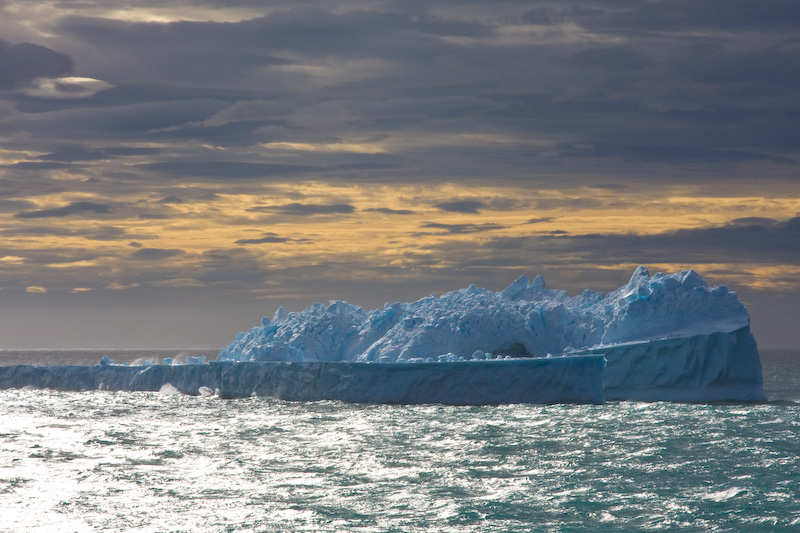 Iceberg At Sunrise